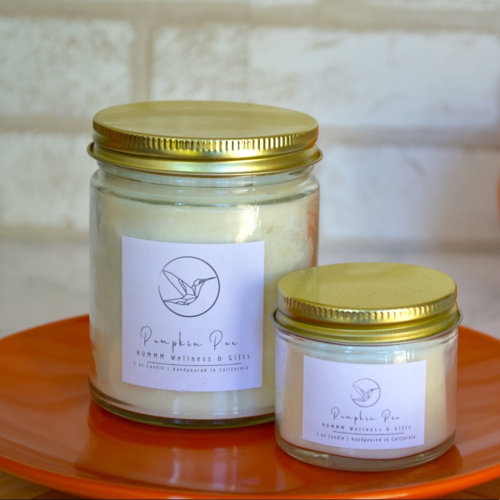 Pumpkin Pie 🎃 Hand-poured Artisanal Luxury Candle (1 large or BOGO free small)